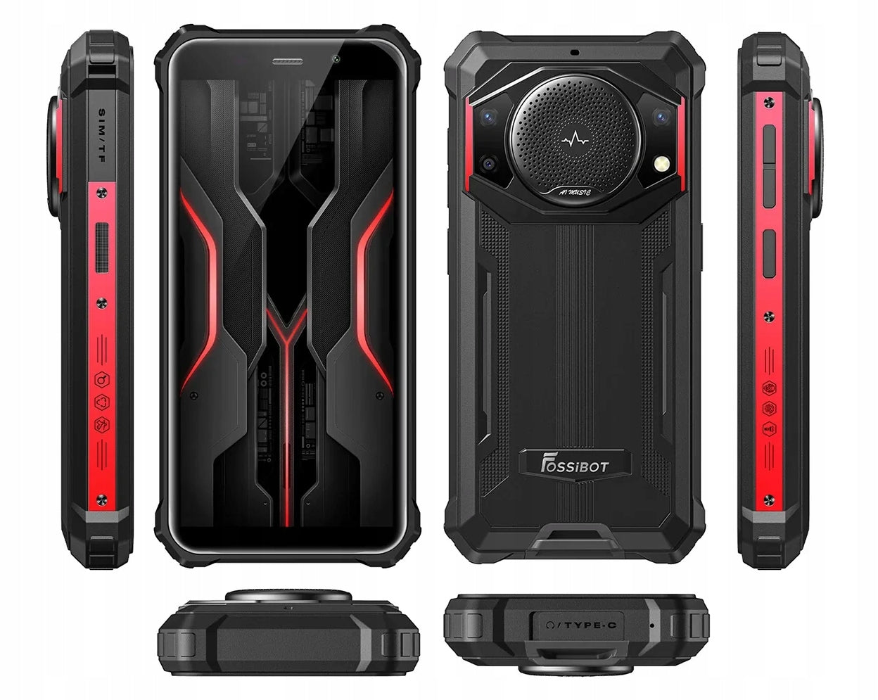 Armored smartphone FOSSiBOT F101P 4 GB / 64 GB 4G (LTE) black Brand Fossibot