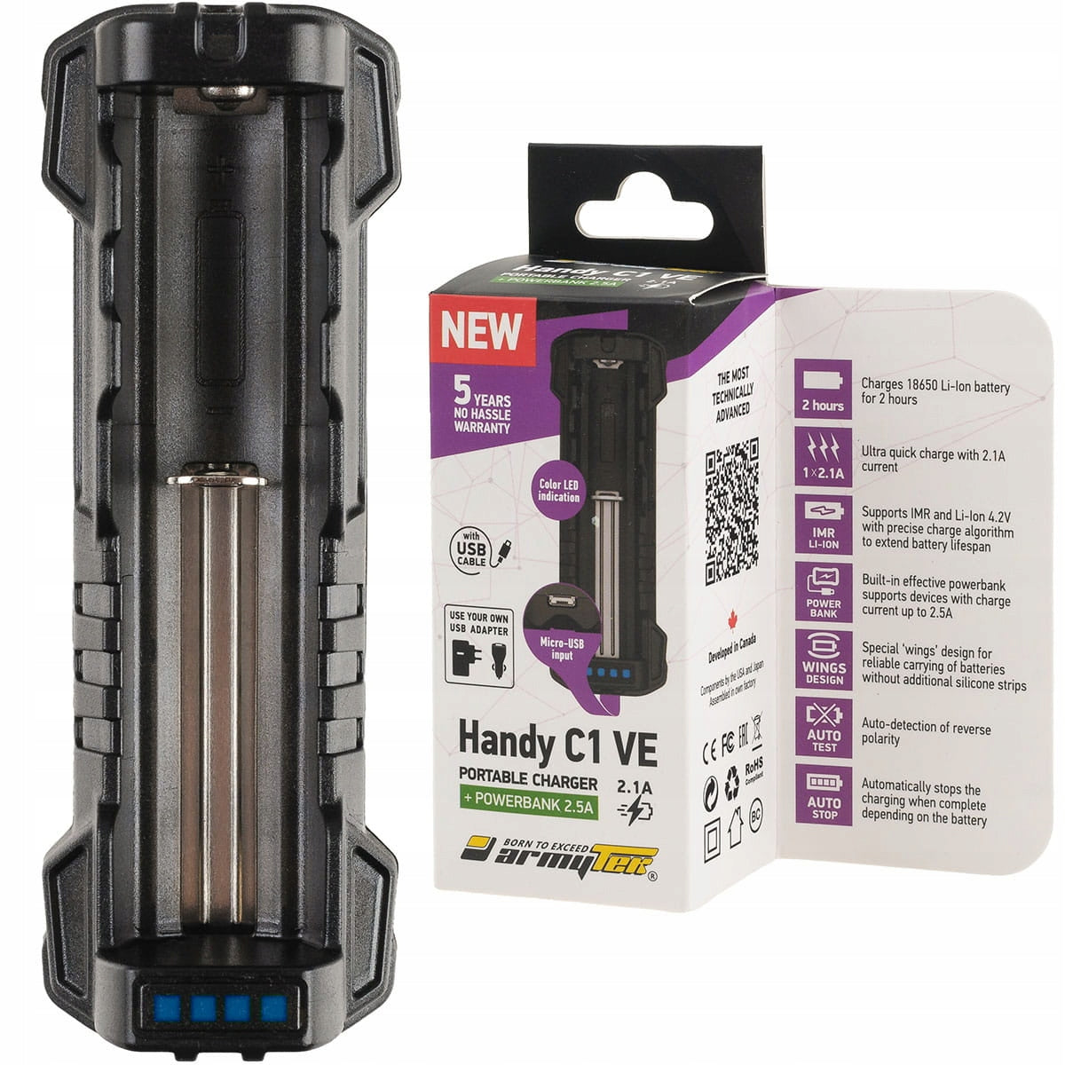 Armytek Handy C1 VE Akkuladegerät 