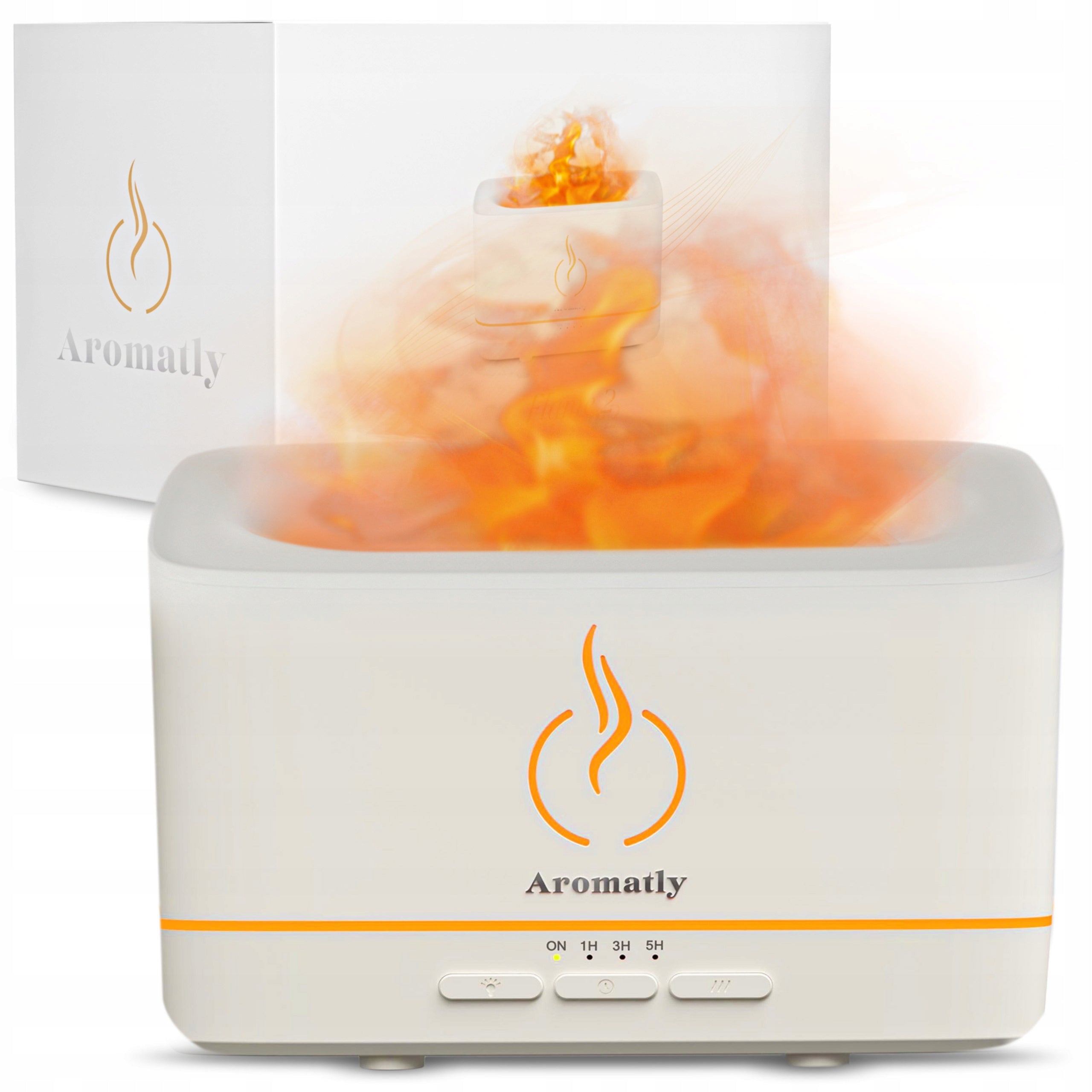 Aromatly FLAME 2 Fragrance Diffuser Air Humidifier FIREPLACE Aromatherapy