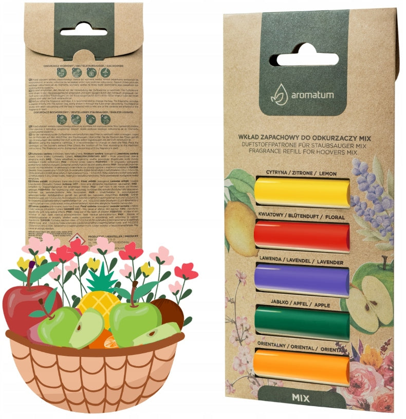Aromatum FRAGRANCE CARTRIDGE FOR VACUUM CLEANERS MIX Neutralizes bad odors Brand Aromatum