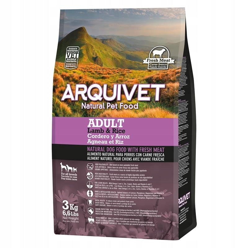 Arquivet Adult lamb with rice 3 kg Brand ARQUIVET