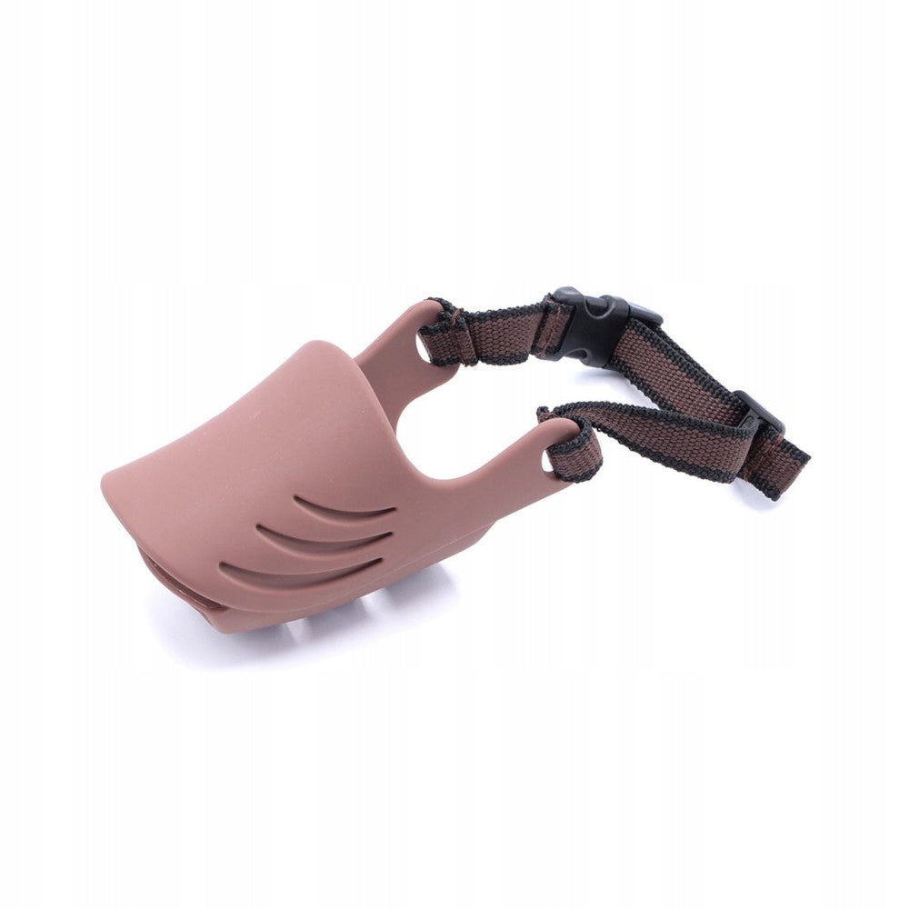 Artero Silicone Muzzle Cover Adjustable,Silicone muzzle for dog,brown XL