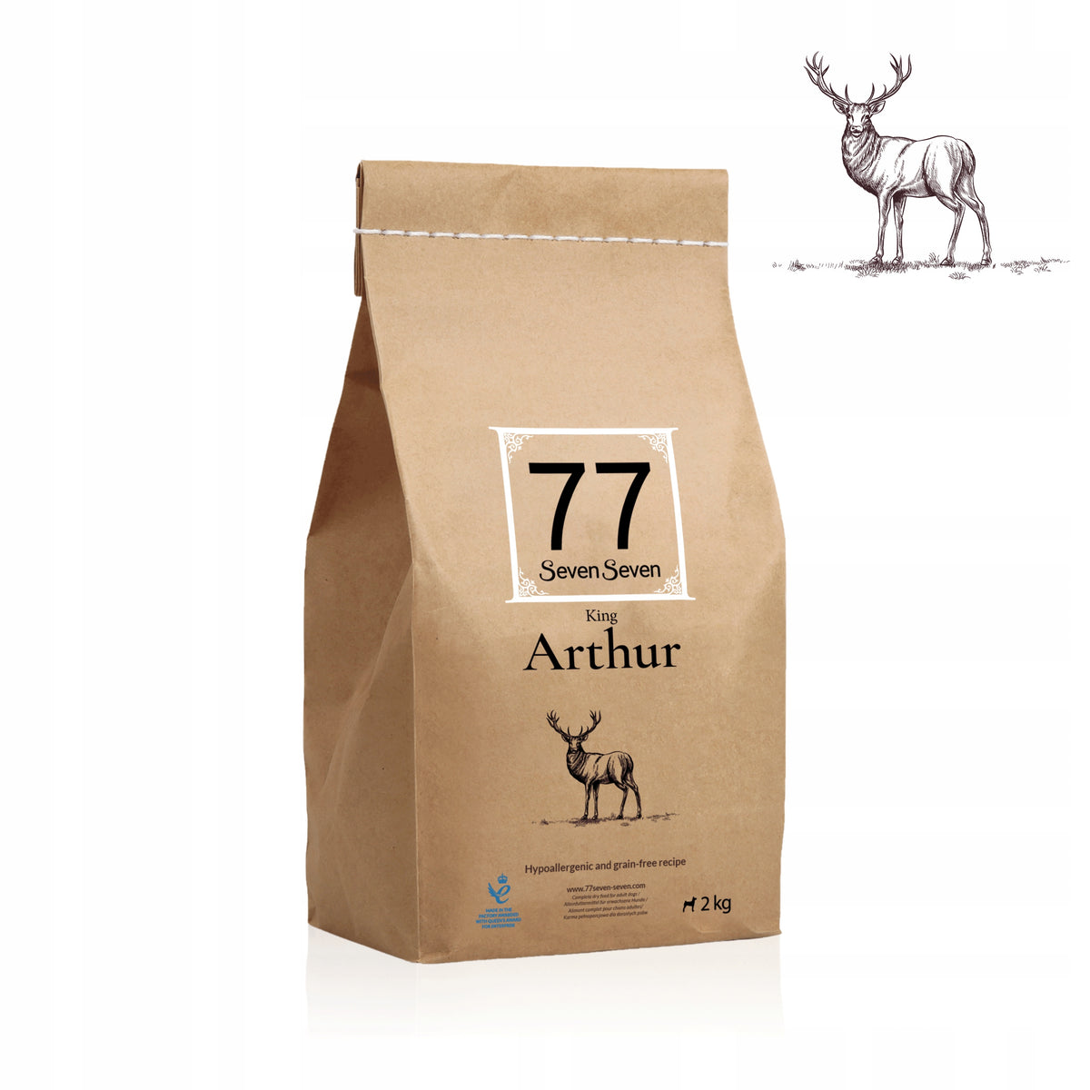 Arthur 2kg with venison and salmon 77 Seven Seven