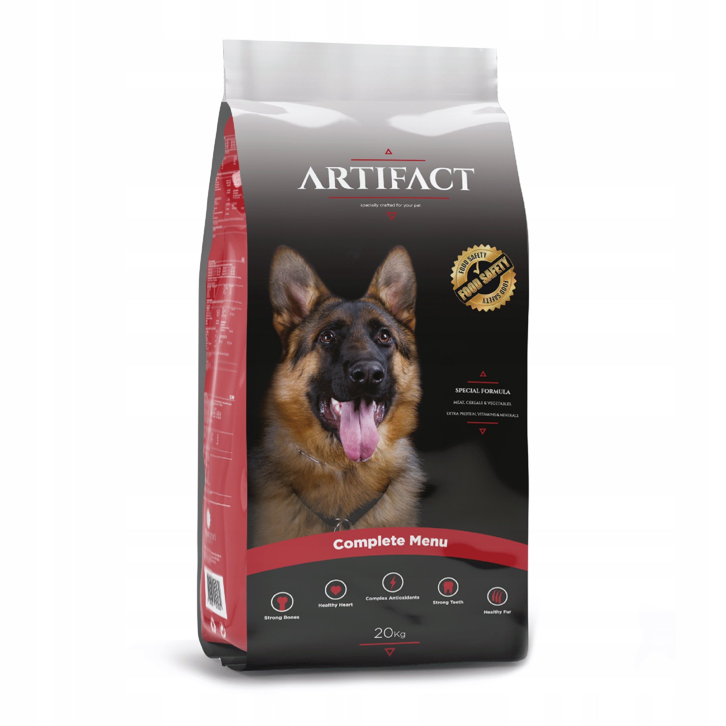 Artifact Dog 20kg dry dog food with vitamins Manufacturer code ARTIFACT Complete sucha karma dla psa 20kg