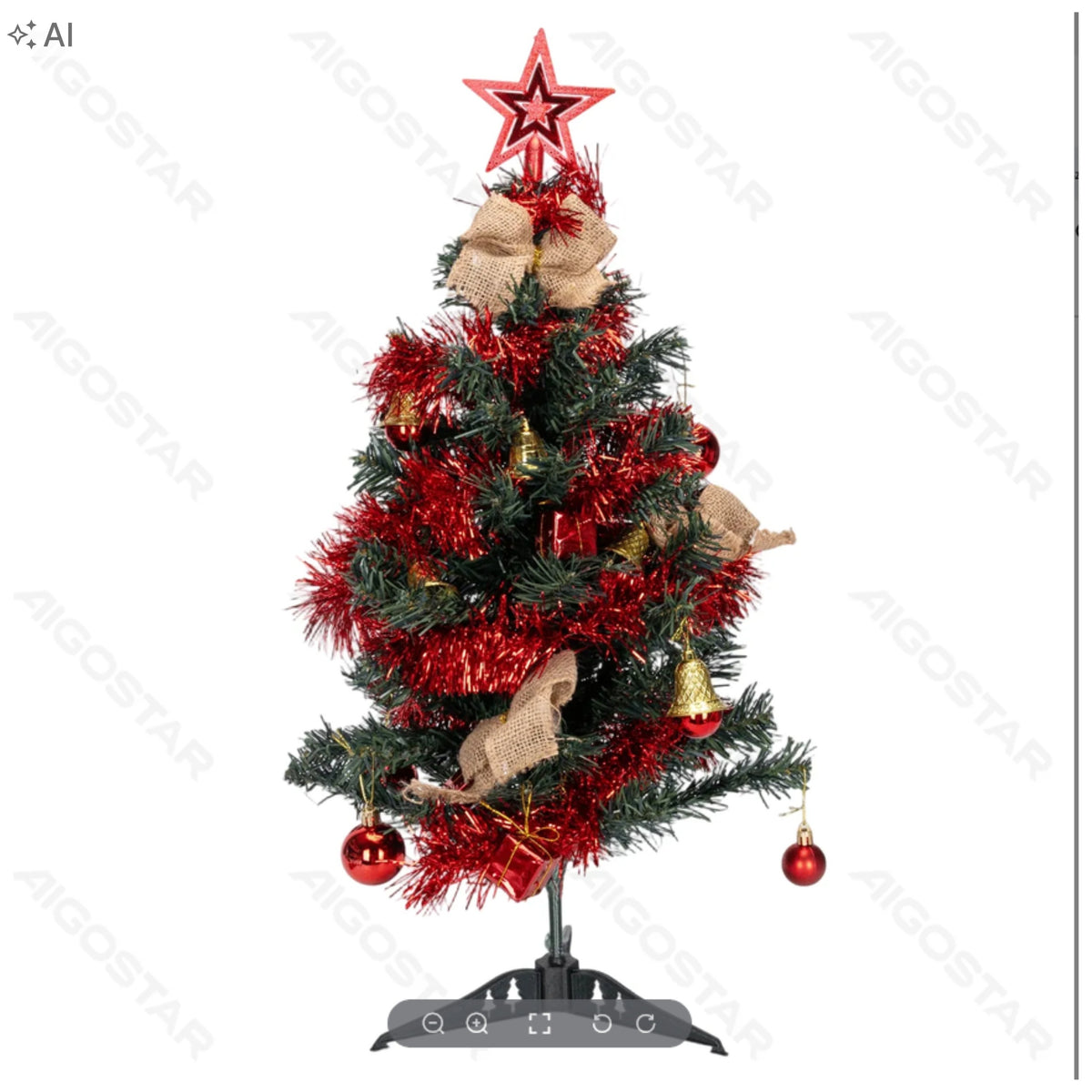 Artificial Christmas Tree Dressed with LED Lights 60 cm for Batteries – Christmas Reed