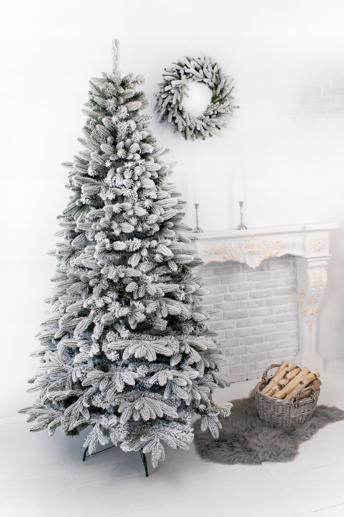 Artificial Christmas Tree Snow-covered PE+PVC Spruce Global 2.30 m Manufacturer code 2929000003089