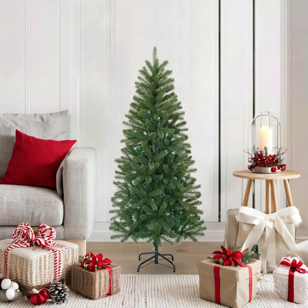 Artificial Christmas Tree with Base Green 120cm PVC, PE and Steel Brand VidaXL