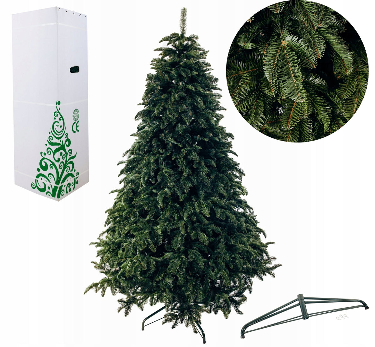 Artificial Christmas tree as live PE + PVC Alaska Self-stretching mechanism 2.30 m