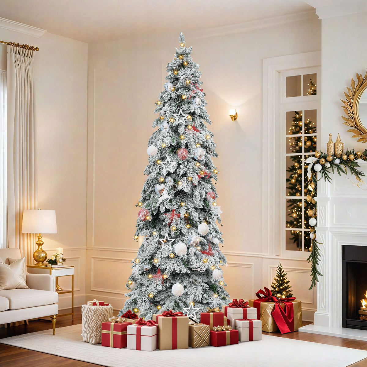 Artificial Christmas tree snow 11 lighting modes 350 LEDs 800 tips 229 cm Manufacturer code 18107901409