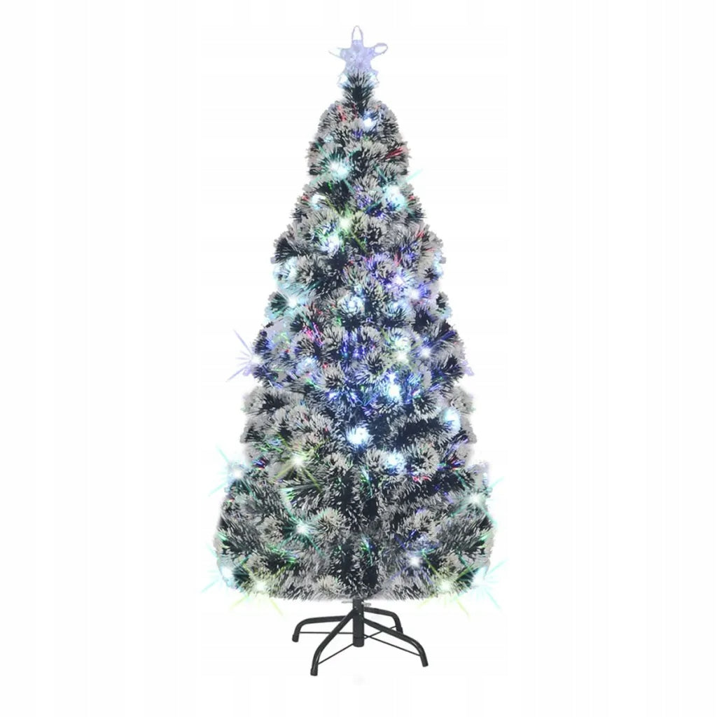 Artificial Christmas tree with LED and stand 180 cm, optical fiber