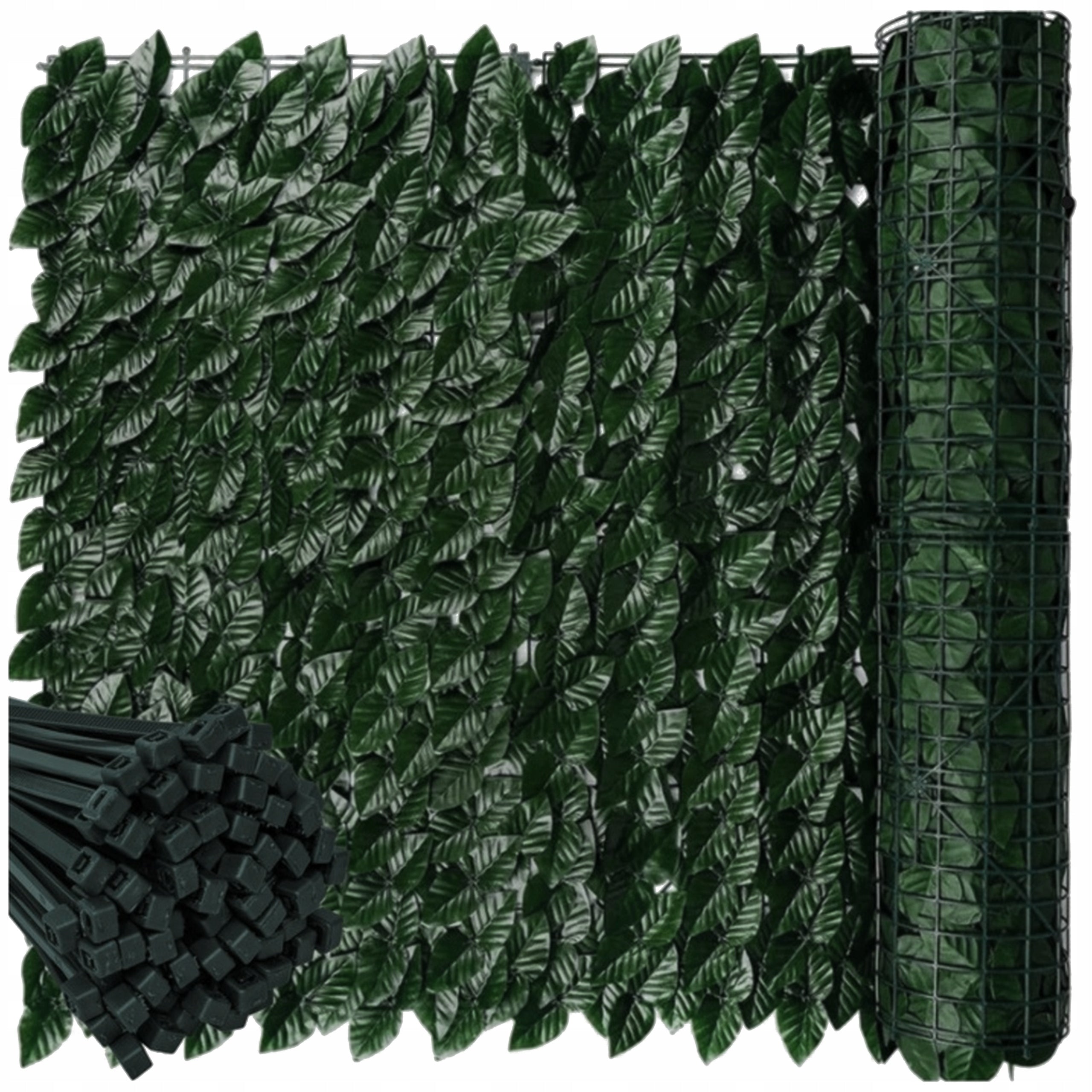 Artificial Hedge Ivy Wall Balcony Fence Artificial Leaves 5mx50 Length 5 m