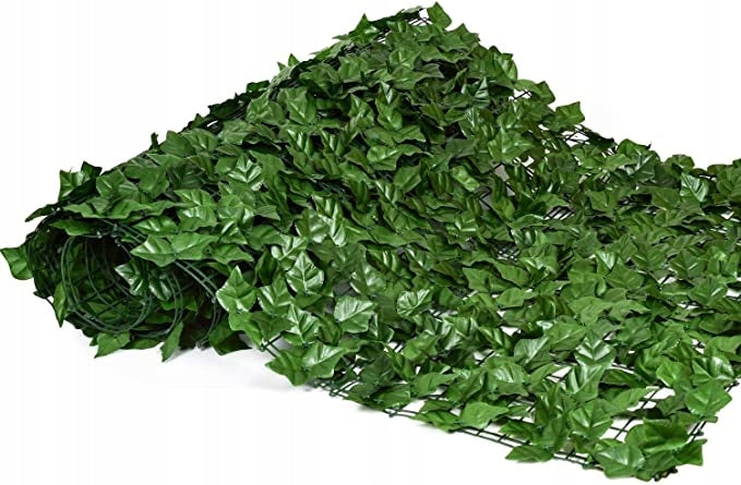 Artificial Hedge Ivy for Fence Balcony Wall Mat 3m x 50cm Mesh Manufacturer no brand