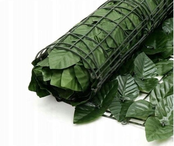 Artificial Hedge Ivy for Fence Balcony Wall Mat 3m x 50cm Mesh Shape rectangular