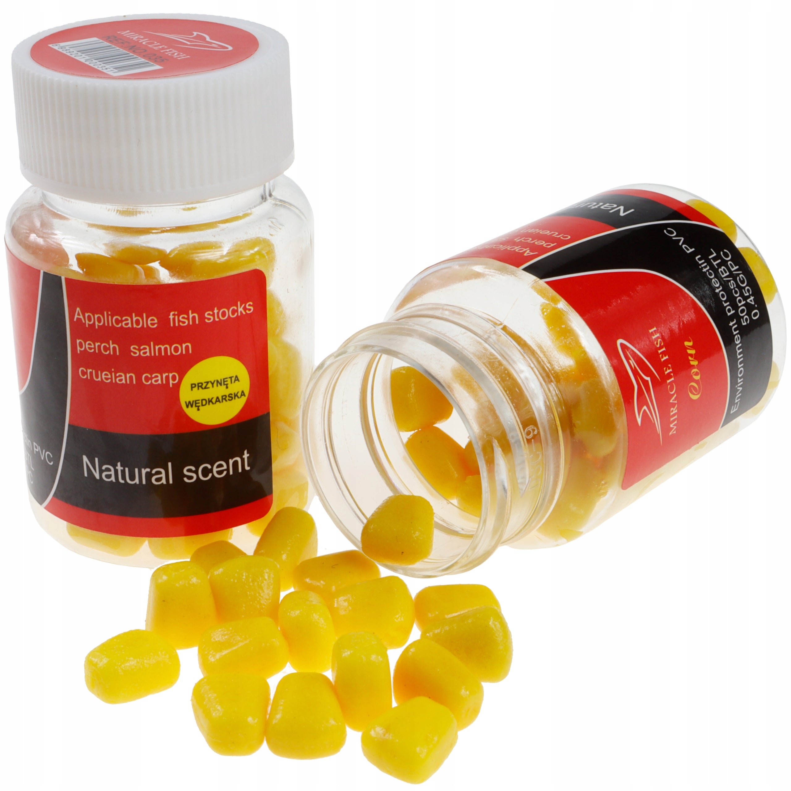 Artificial corn floating POP-UP yellow bait like natural 50 pieces