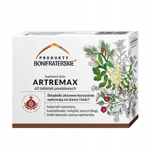 Artremax for joints and bones Produkty Bonifraterskie 60 tablets Brand Produkty Bonifraterskie