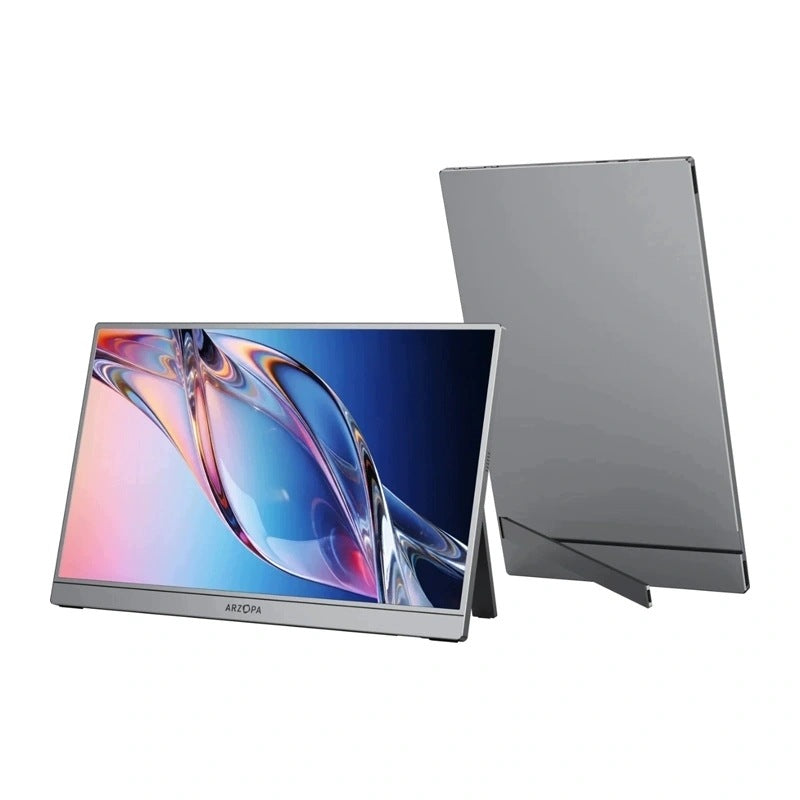 Arzopa Z1C Portable Laptop Monitor 16.1" USB-C HDMI with Speakers Gray Packaging status original