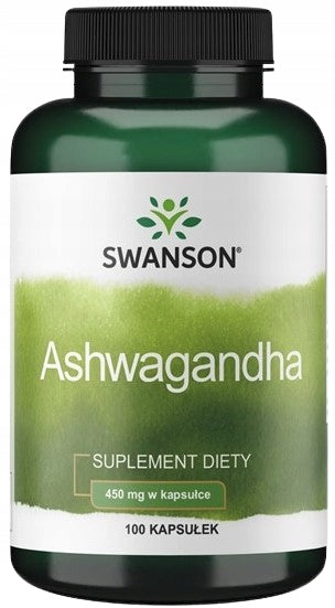 Ashwagandha 450mg 100 Capsules, Swanson