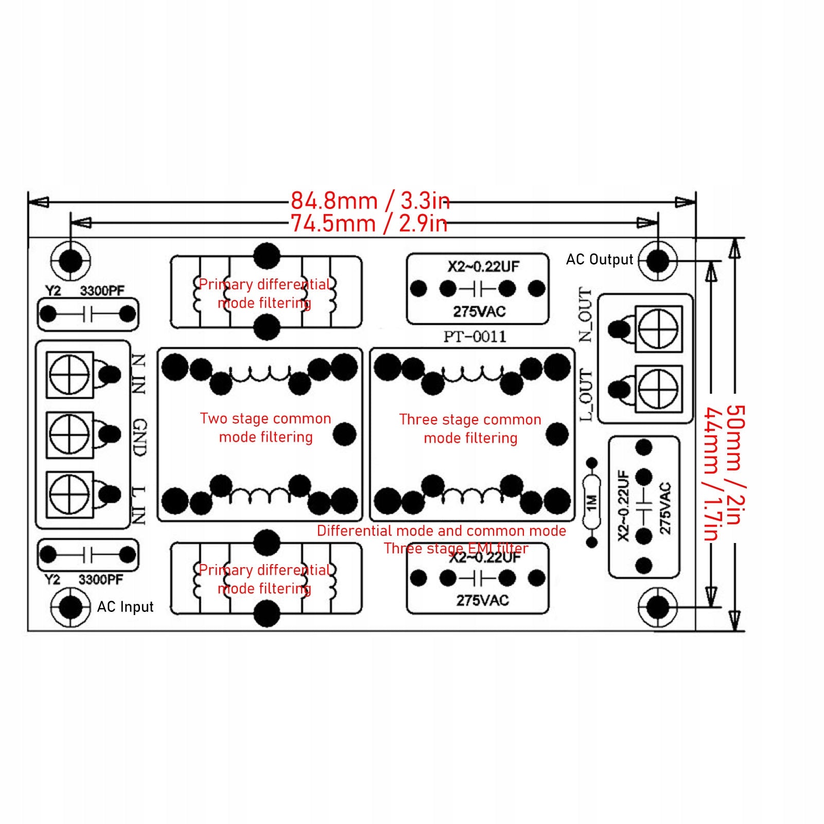 Asks for power supply filtering 3 stage EMI EMC T2 sound amplifier Brand no brand