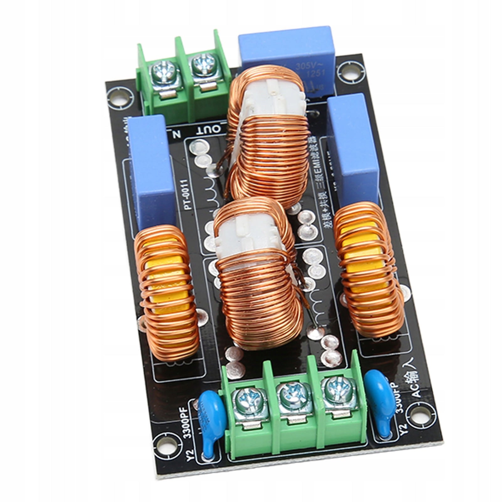 Asks for power supply filtering 3 stage EMI EMC T2 sound amplifier Manufacturer code AG250807019073