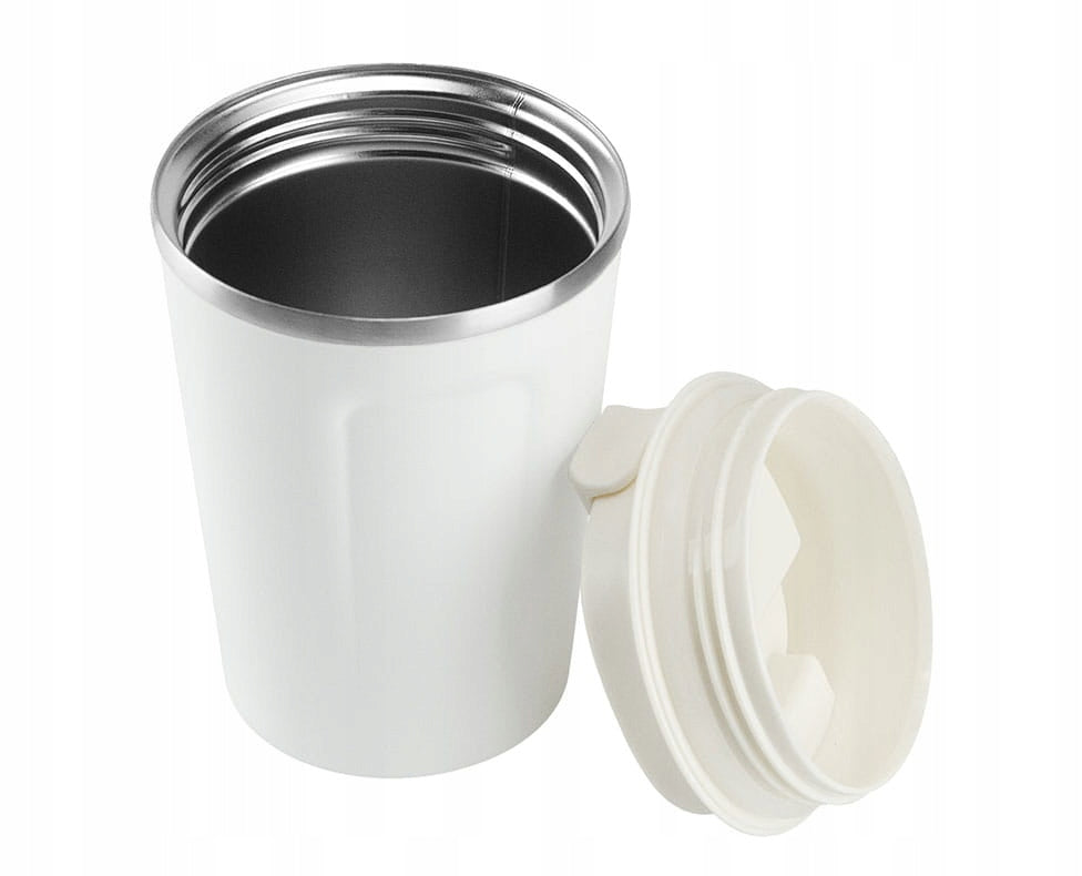 Terminis puodelis Asobu Cafe Compact, 380 ml, baltas