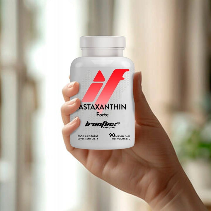 Astaxanthin 4 mg IRONFLEX 90 kaps NATURAL Oil Astaxanthin Antioxidant Packaging status original