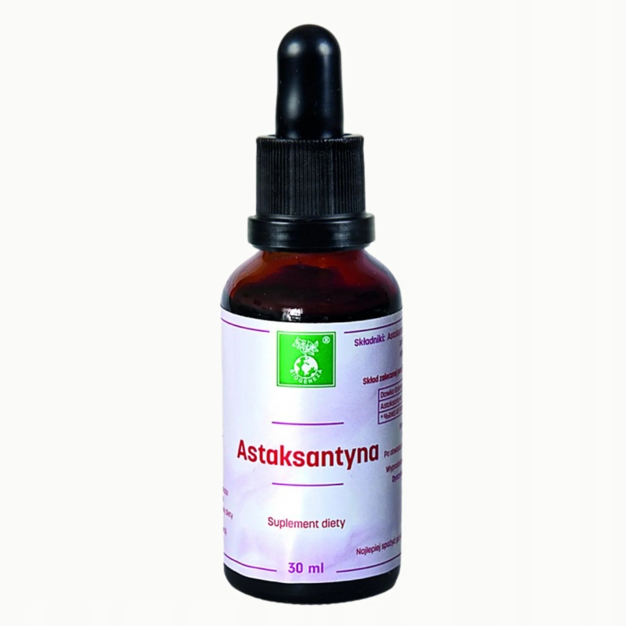 Astaxanthin Premium King of Antioxidants in Drops 30ml BIOGENEZA