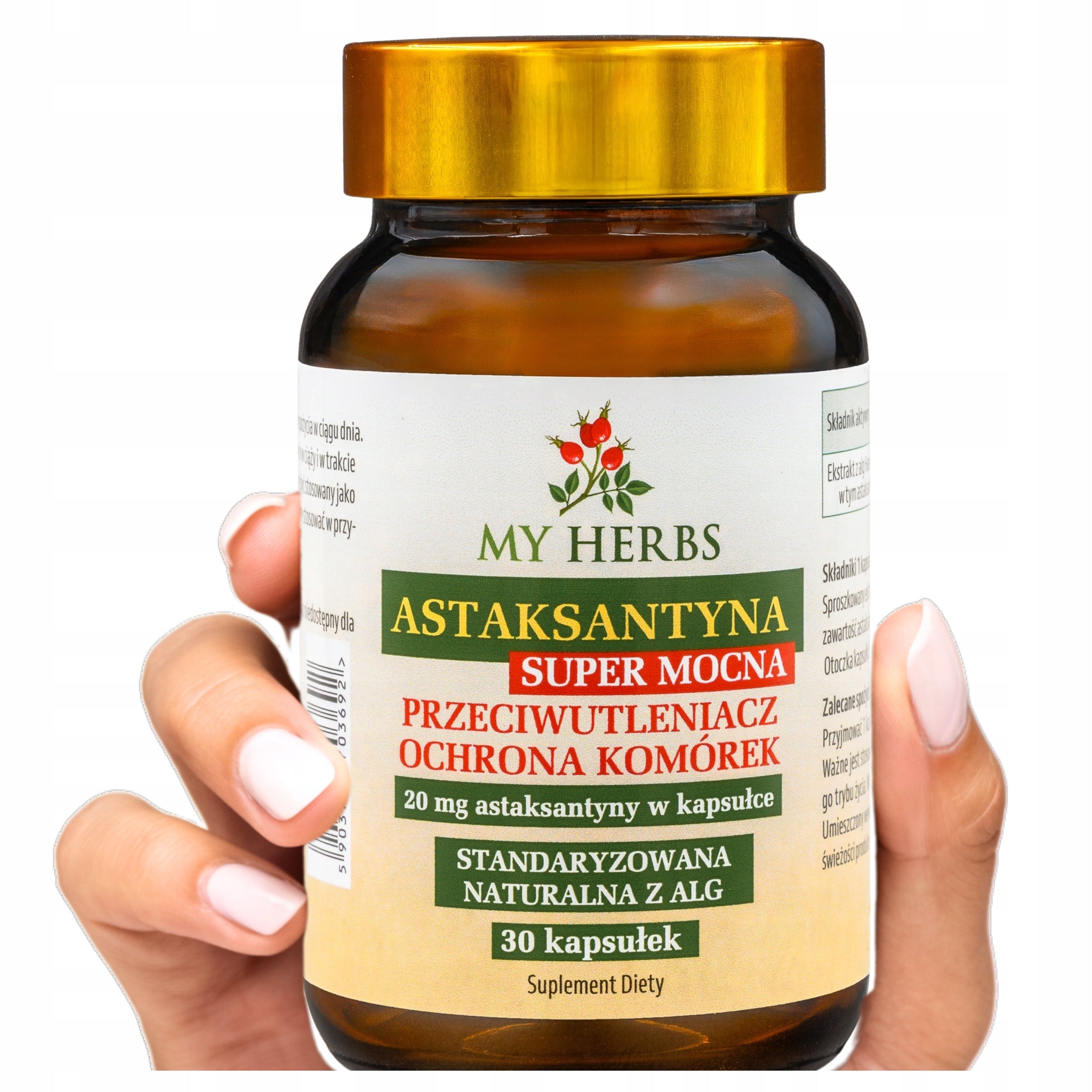 Astaxanthin Super Strong 20 mg natural algae 30 capsules antioxidant power