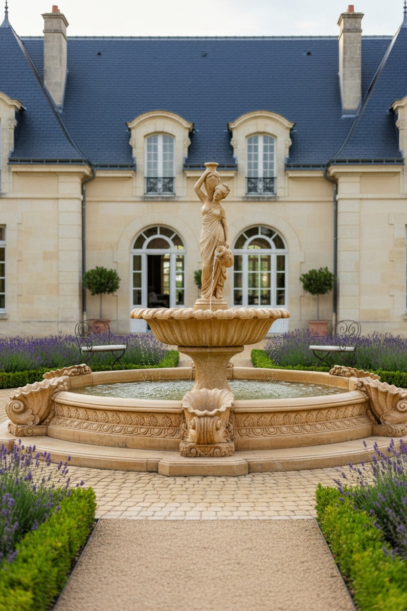 Ateniada Garden Fountain with Ring +Fountain Eye Marino Garden Figure Packaging status original