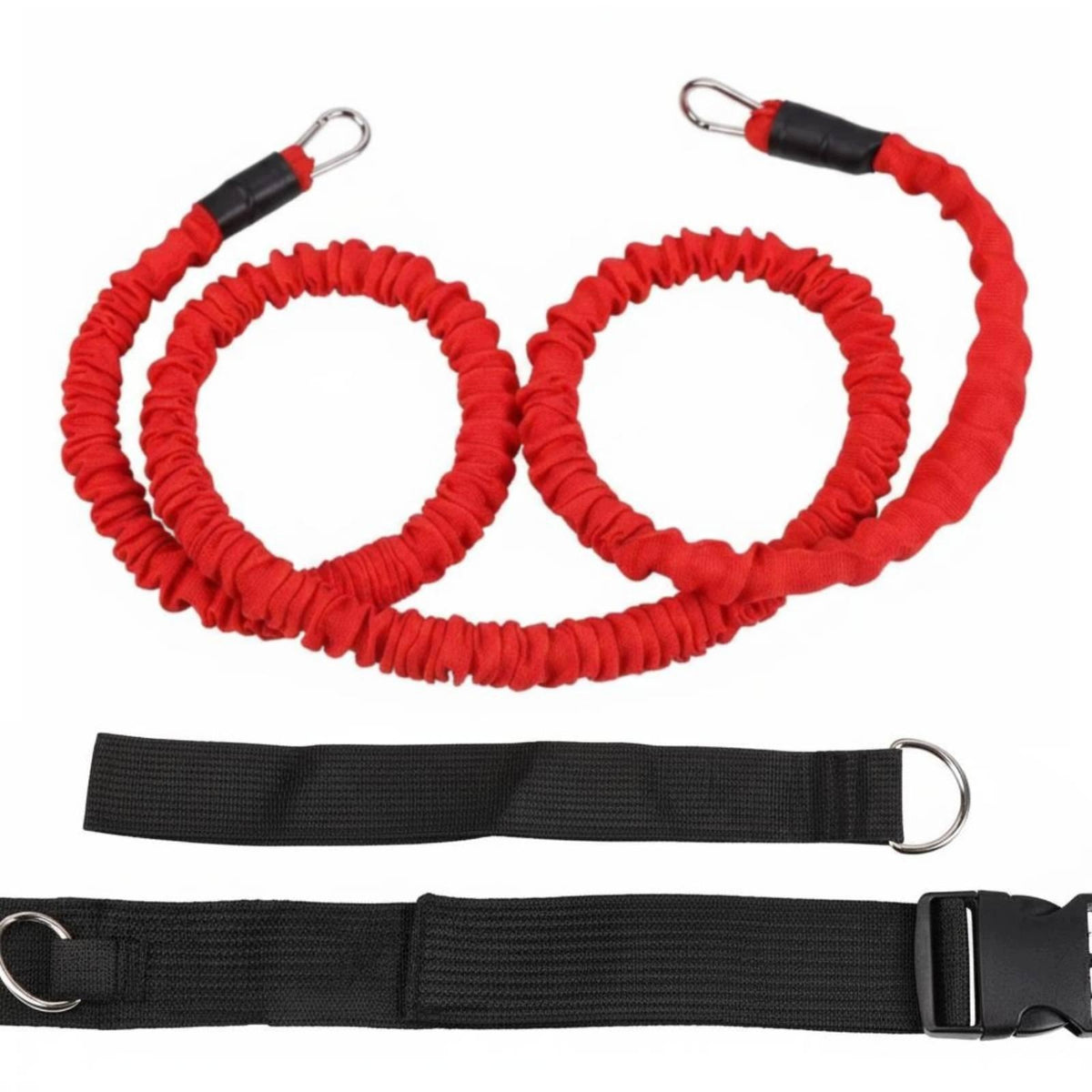 Athletic Resistance Rope Adjustable Waist Belt Speed Training Harness Red