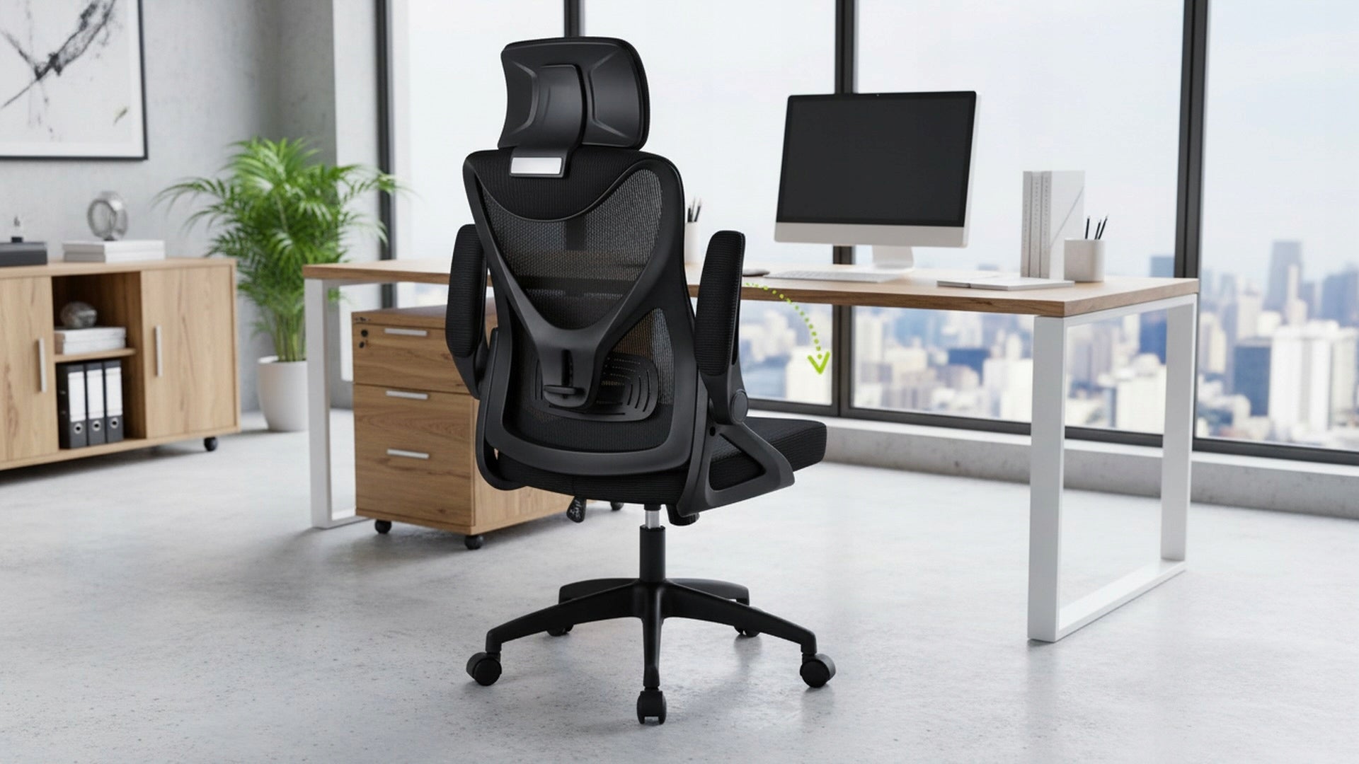 Athletic Swivel Fabric Office Chair Black Ergonomic Adjustable Manufacturer code obrotowy materiałowy czarny ergonomiczny
