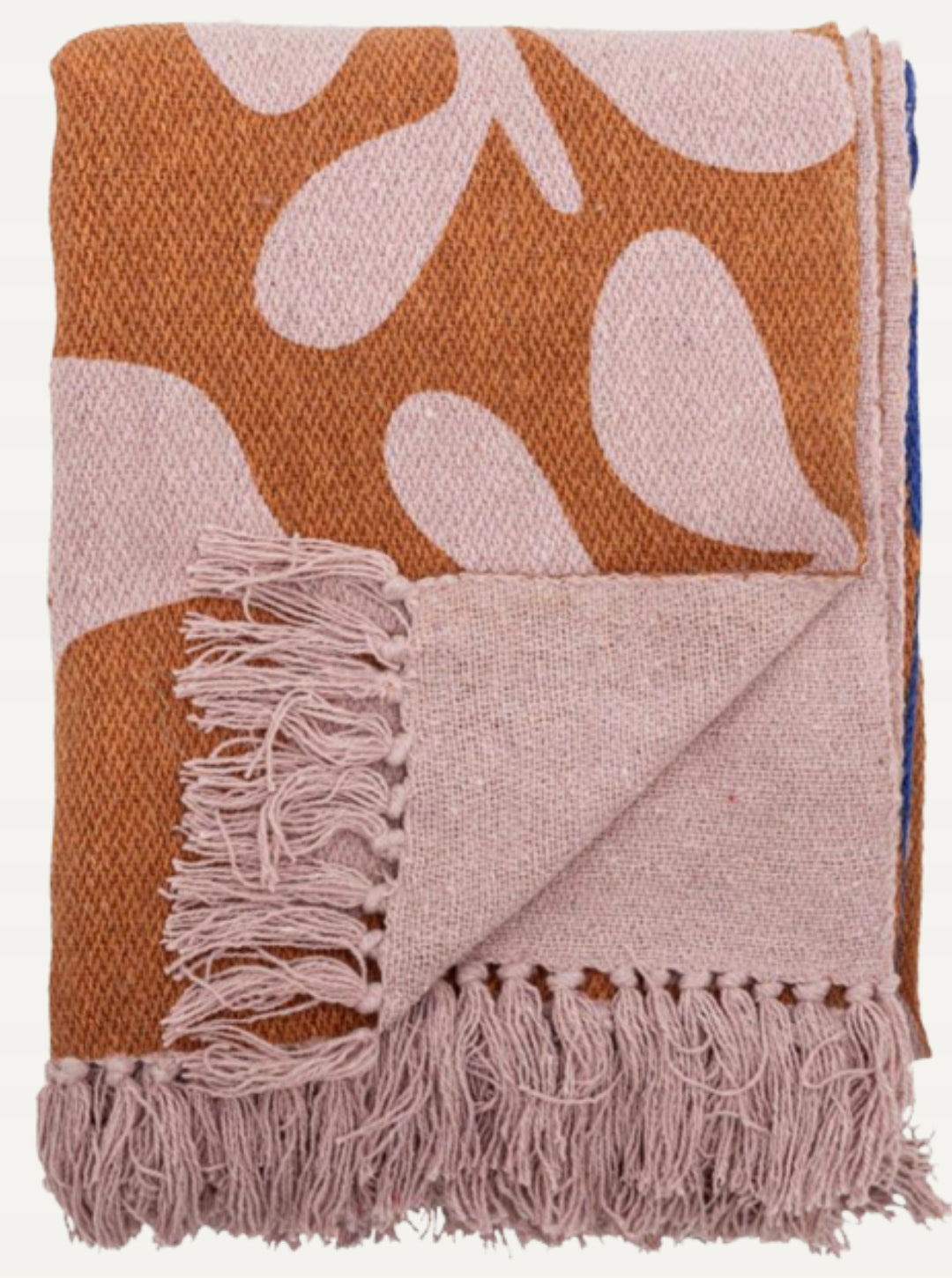 Atle Throw Bedspread, Brown, Recycled Cotton Bloomingville