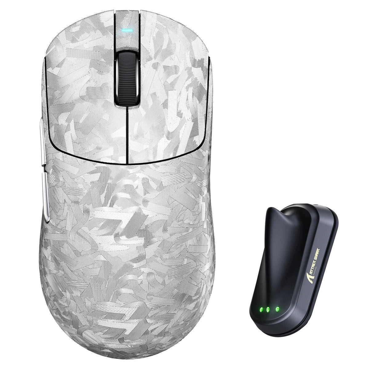 Attack Shark RS3 Ultra 8000Hz PAW3955Max Wireless Mouse - Silver