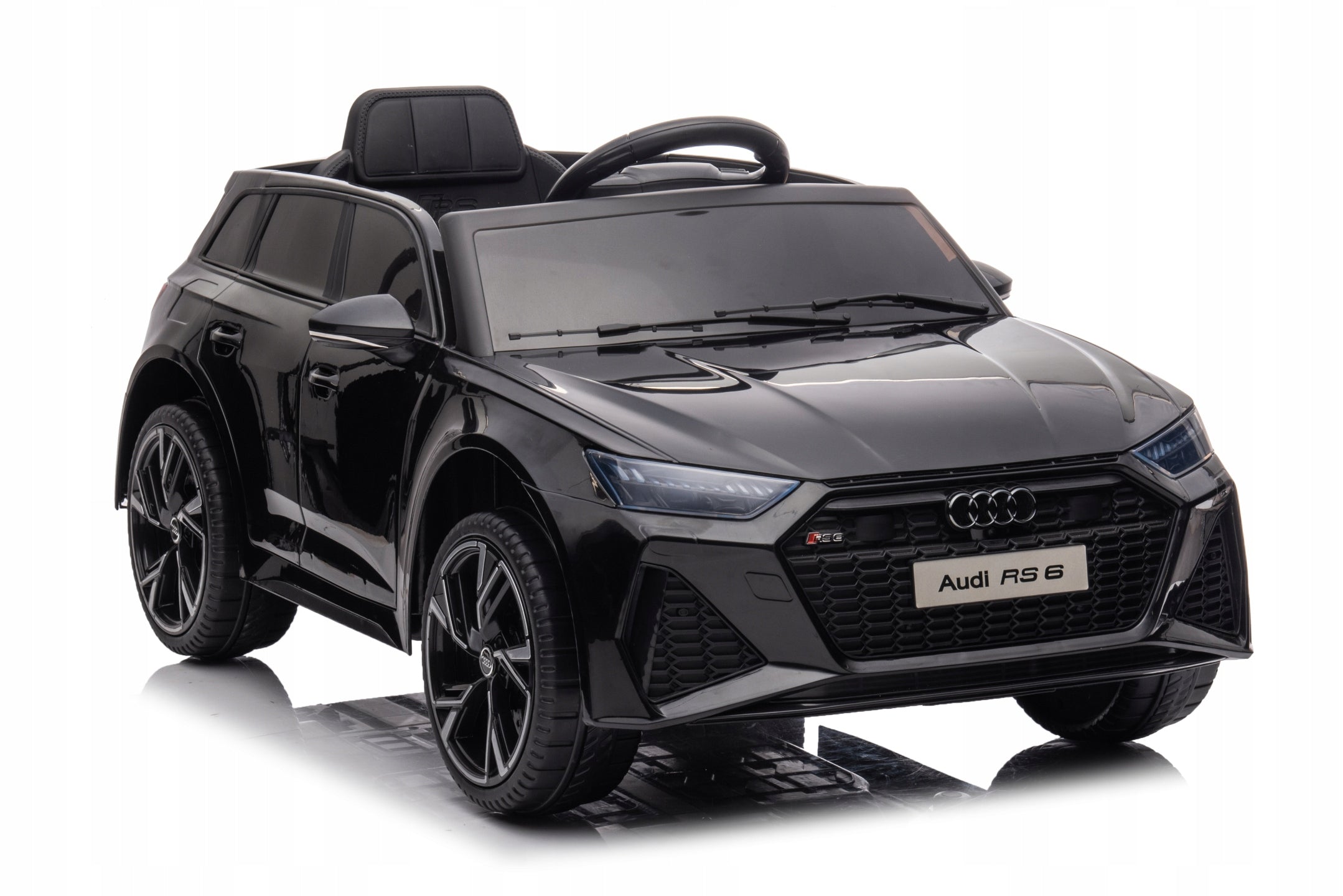 Audi RS6 GT Auto battery for children LICENSE PILOT WHEEL EVA BLACK Manufacturer code BRD-2118