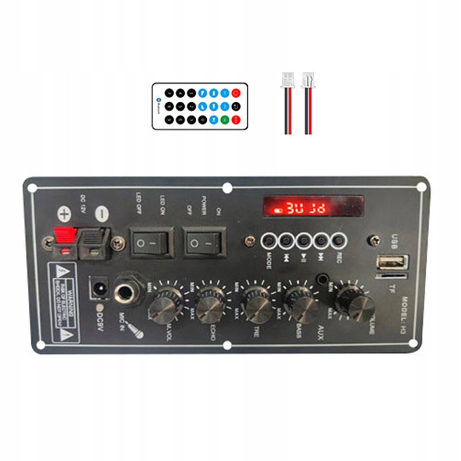 Audio Amplifier Board Subwoofer Adjustment Microphone Bluetooth