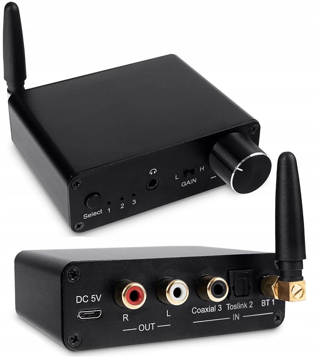 Audio Coaxial Digital Optical Converter to Analog Chinch Digital 2x RCA RL