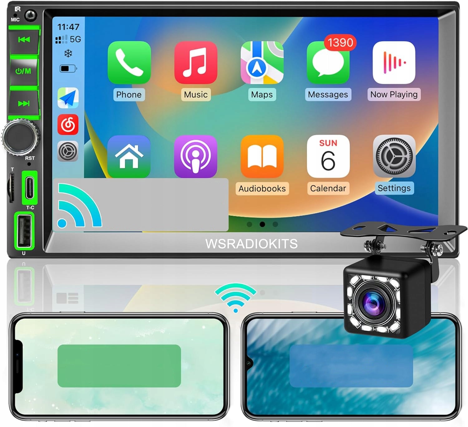 Audio system Car radio WSRADIOKITS 2 DIN Carplay 7' Full HD BT L698