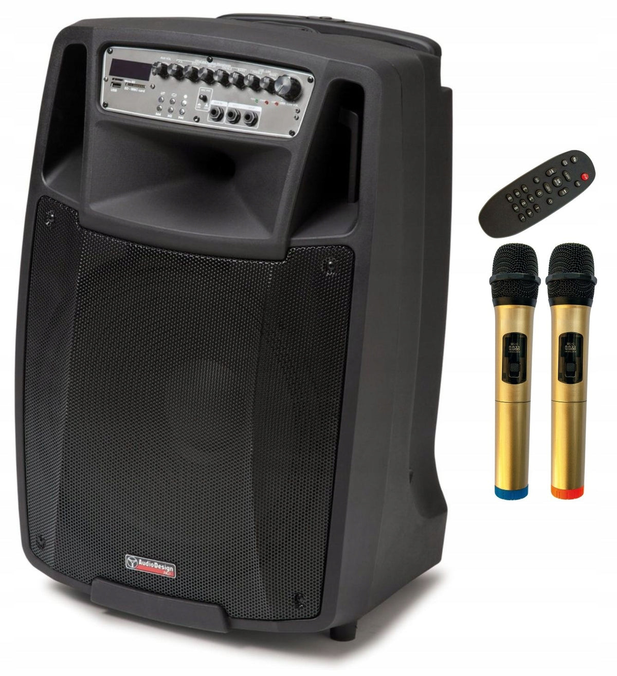AudioDesign M2 15W/L aktivní reprobox s USB/SD přehrávačem