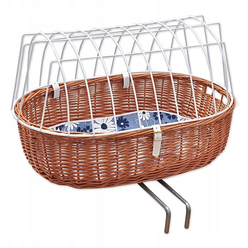 Aumüller Wicker Bike Basket for Cat Dog Steering Wheel up to12kg 52x38x39 Manufacturer code 11771N