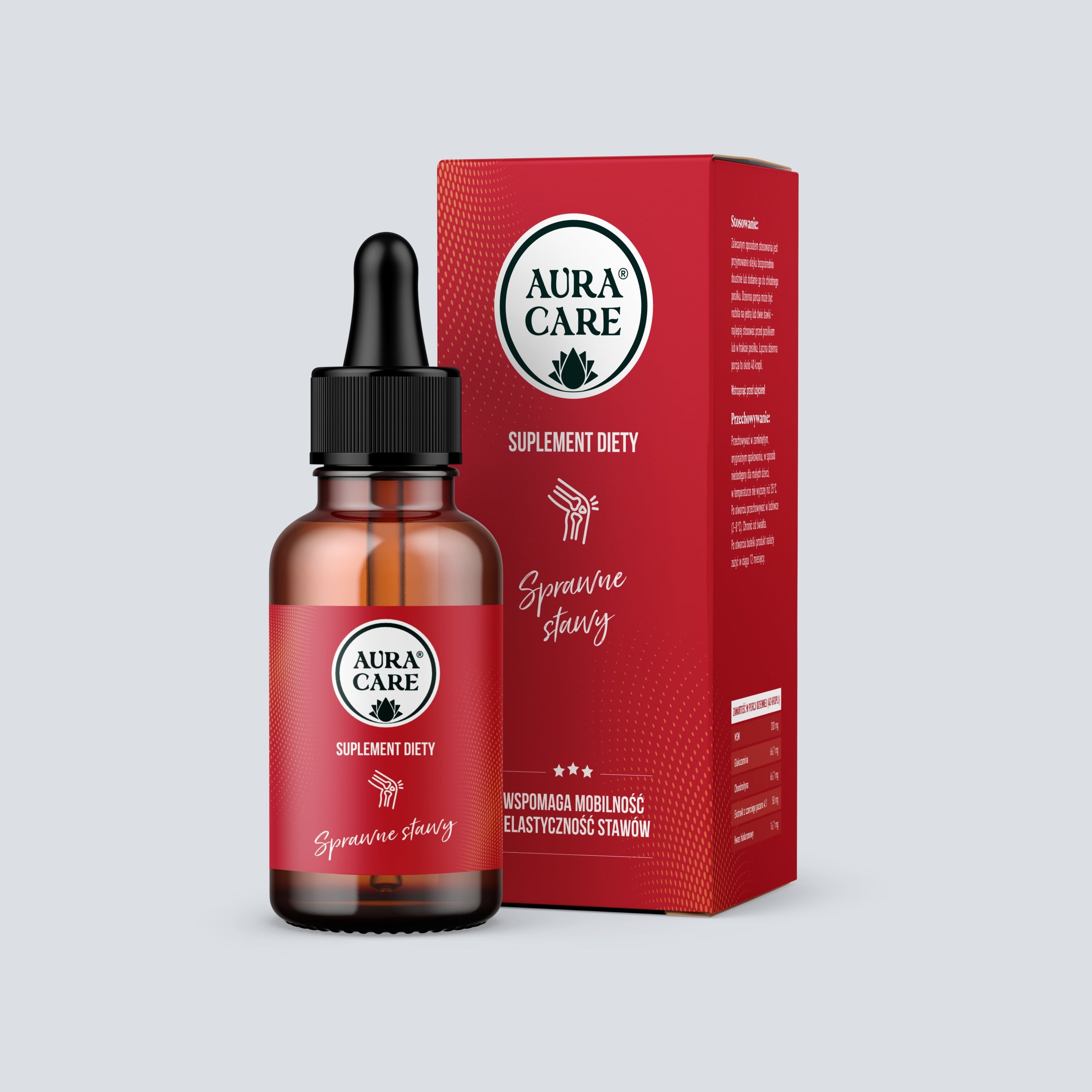 Aura Care EFFICIENT JOINTS Fish Collagen, Vitamins B1, B2, B3, B5, B6, B7 50 ml Manufacturer code SP-STAWY