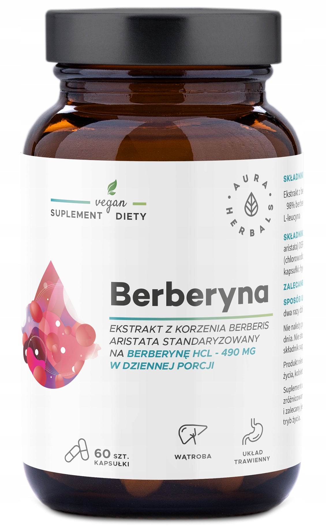 Aura Herbals BERBERINE 500mg DIABETES metabolism