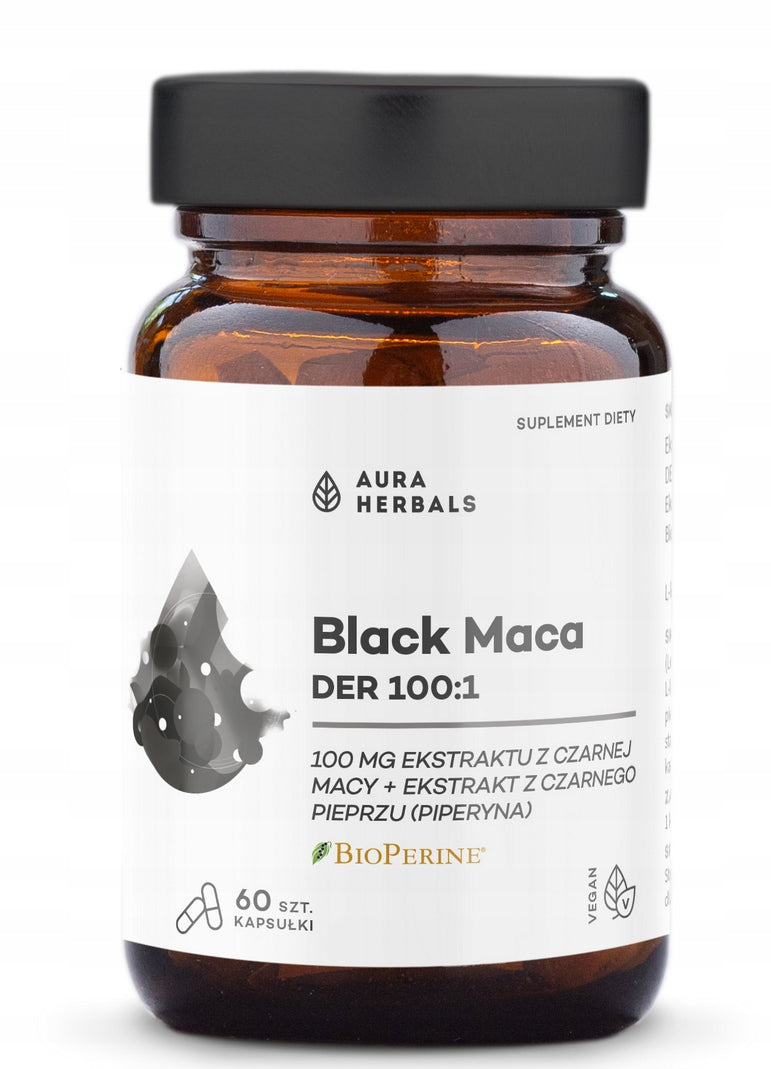 Aura Herbals Black Maca DER 100:1 60 capsules Basic ingredient other
