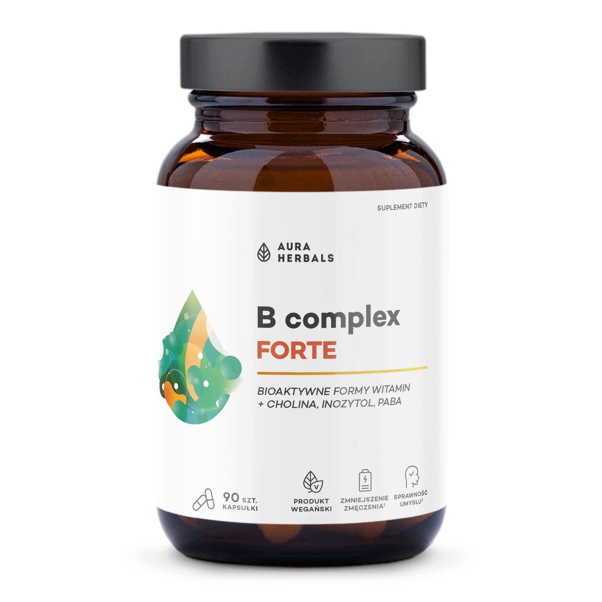 Aura Herbals VITAMIN B COMPLEX FORTE Nervous system memory 90 kaps.