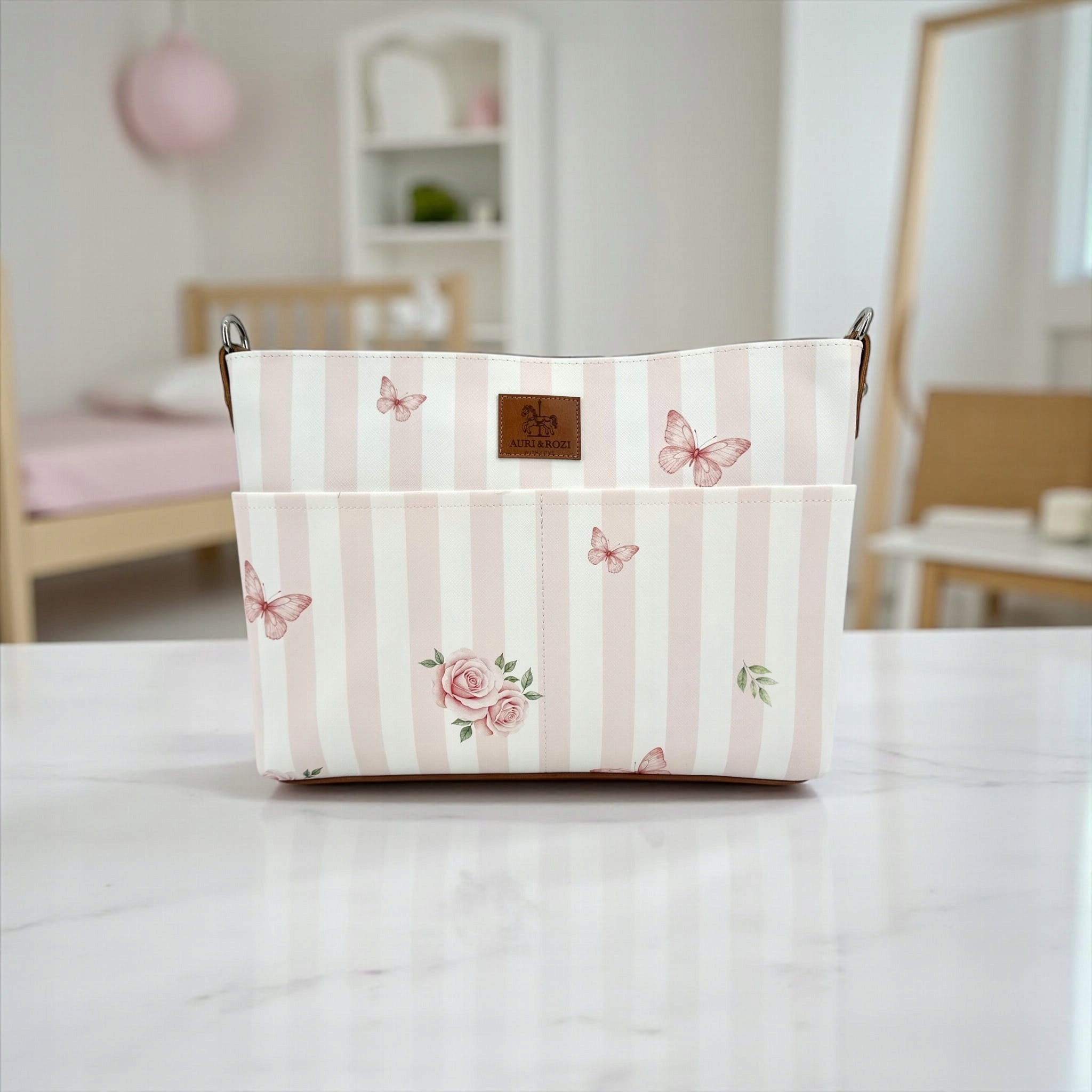 Aurora Saffiano ROSE BALLET Stroller Organizer Brand no brand