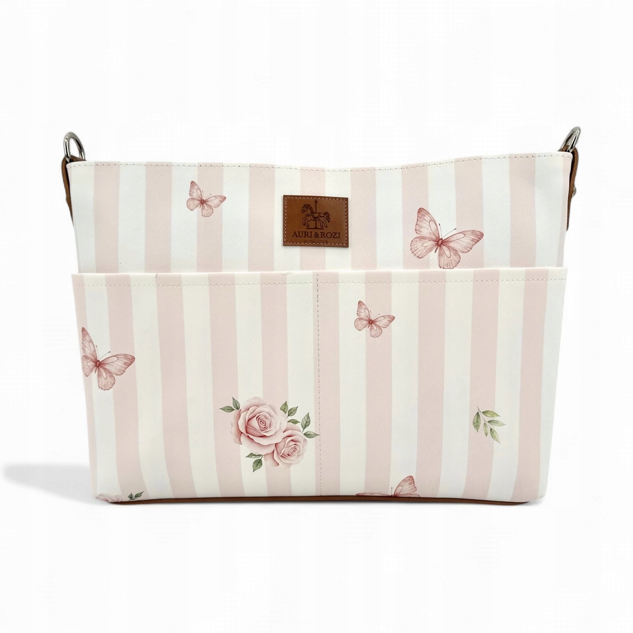 Aurora Saffiano ROSE BALLET Stroller Organizer