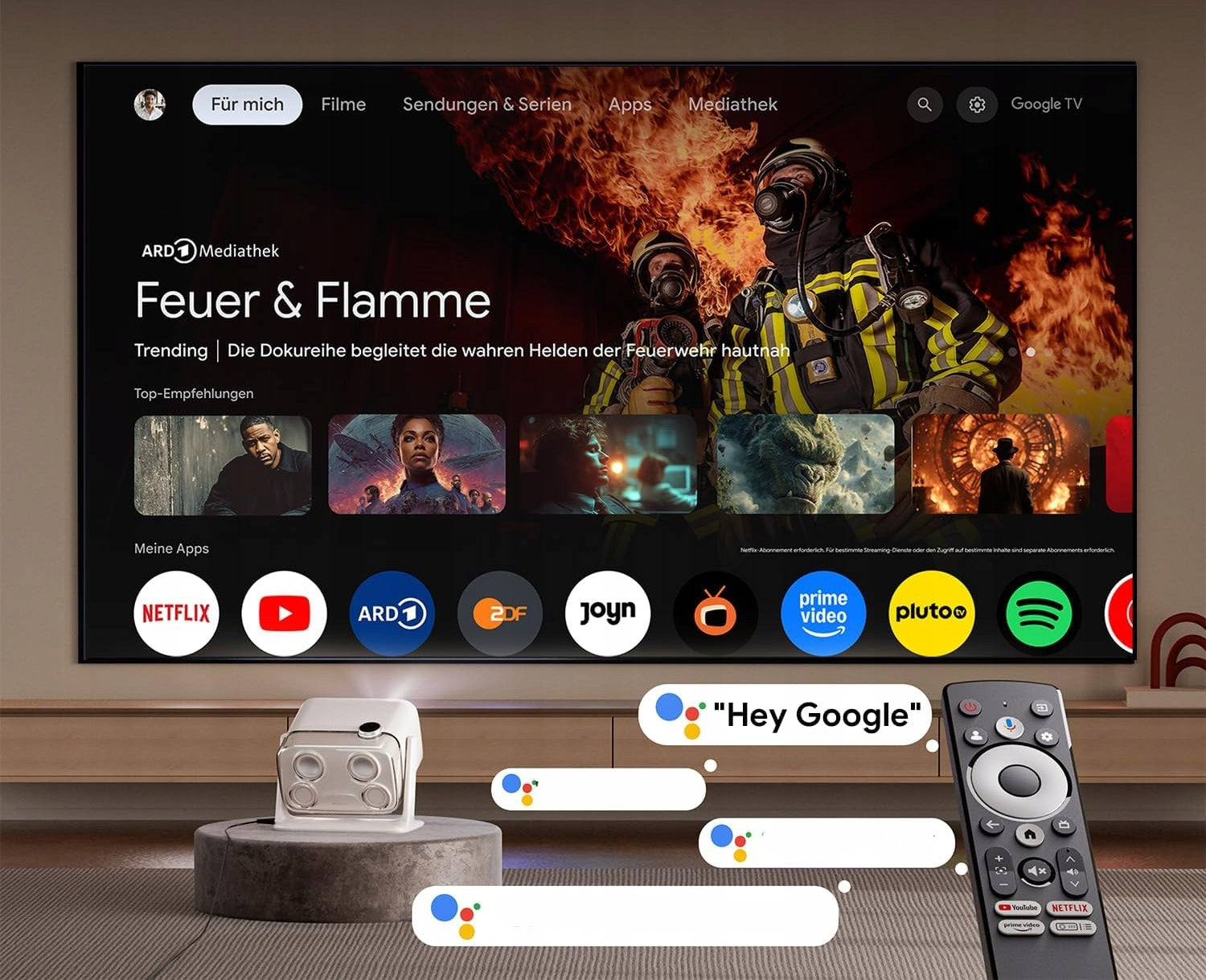 Aurzen Boom Mini smart projector with Google TV for Dolby Audio home theater Manufacturer code Aurzen