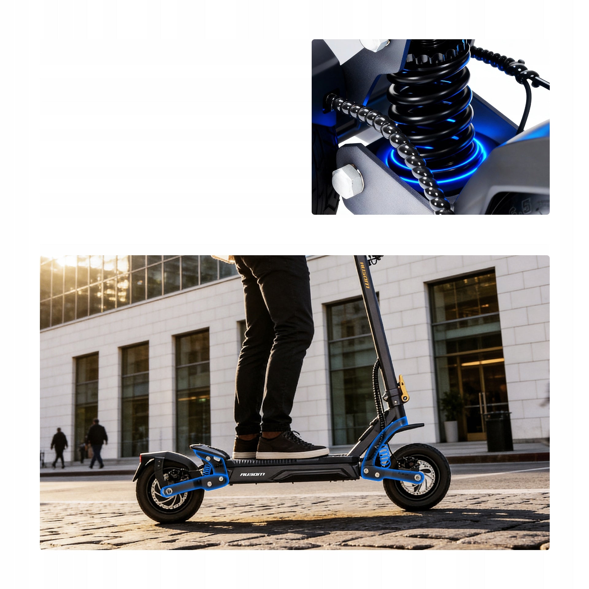 Ausom Gosoul 2 Pro Electric Scooter 20km/h Version 1000W 18Ah 90KM NFC Brand Ausom