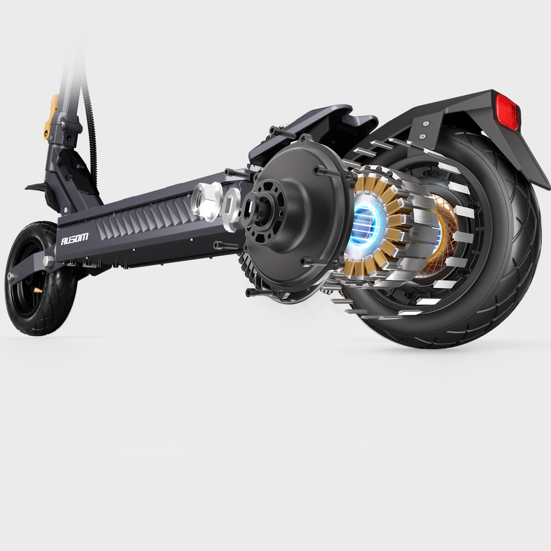 Ausom Gosoul 2 electric scooter 1100W 20km/h 70km 10” Tubeless Tires Weight 27.9 kg