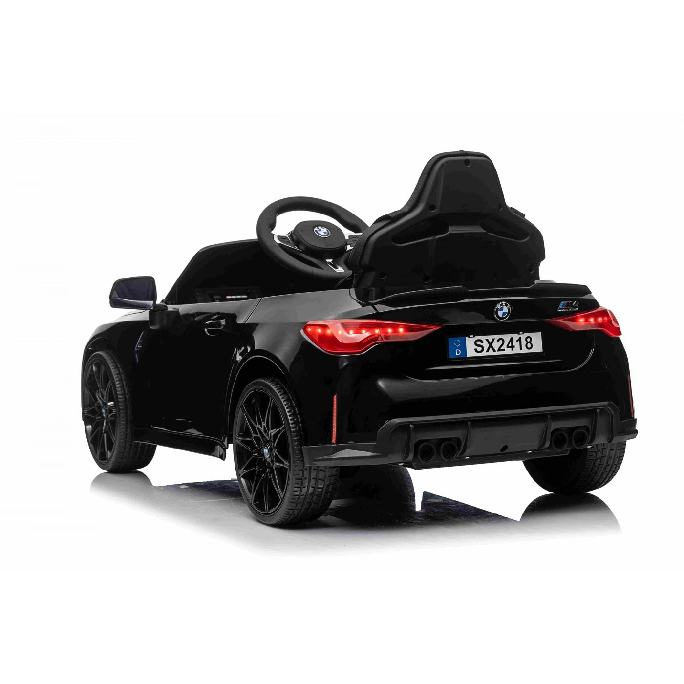 Auto Battery Operated BMW M4 2X45 WATT Battery 12V 7Ah Leather Pilot Black Kid's age 3＋ years