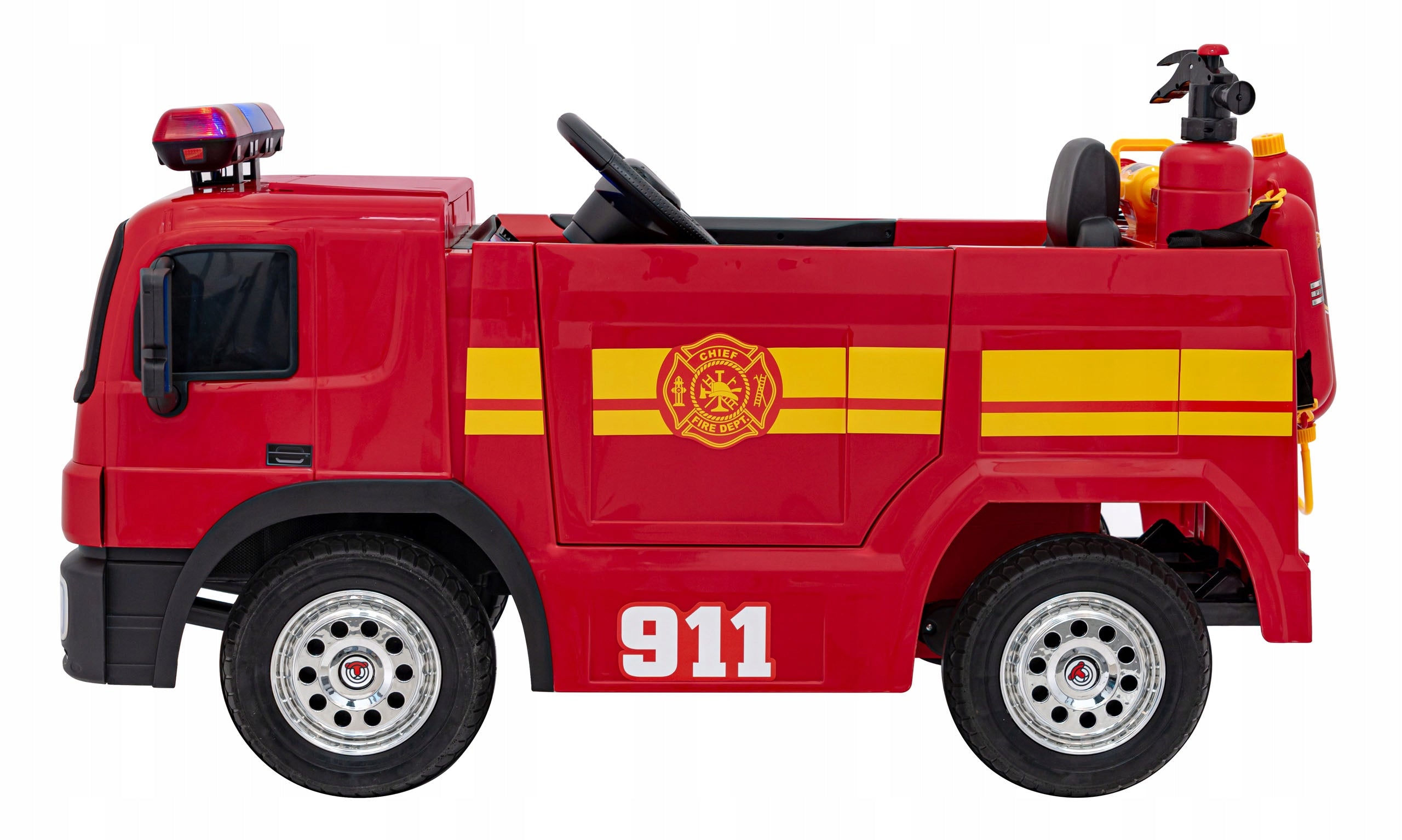 Auto Battery Operated Fire Brigade Battery 12V 10Ah Siren Remote Control Fire Extinguisher
