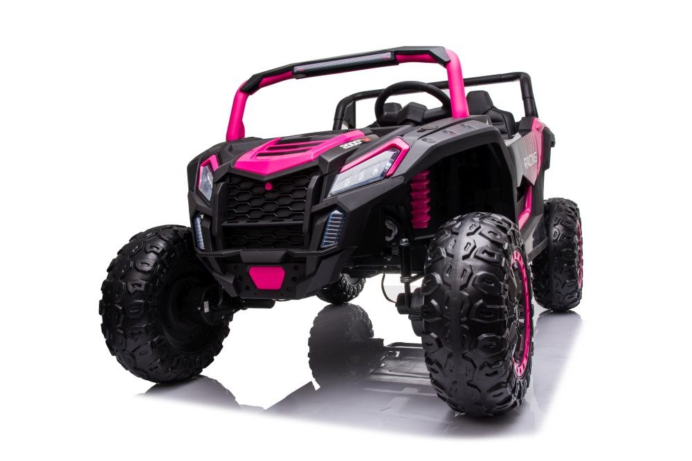 Doppeltes Kinder-Elektroauto Lean Cars A032, rosa 